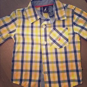 Nautica boys button up shirt